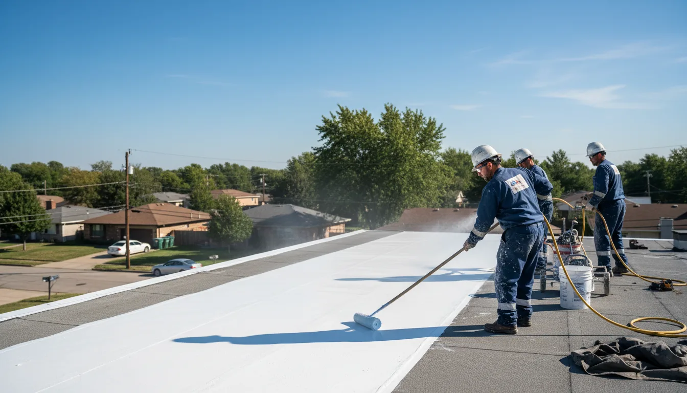 Commercial roof coating in East Orleans, MA near me